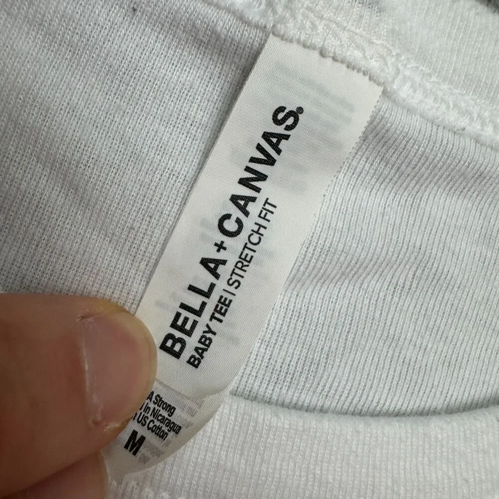 Bella + Canvas Graphic Baby Tee Womens Medium 